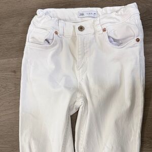 Zara Crisp White Jeans